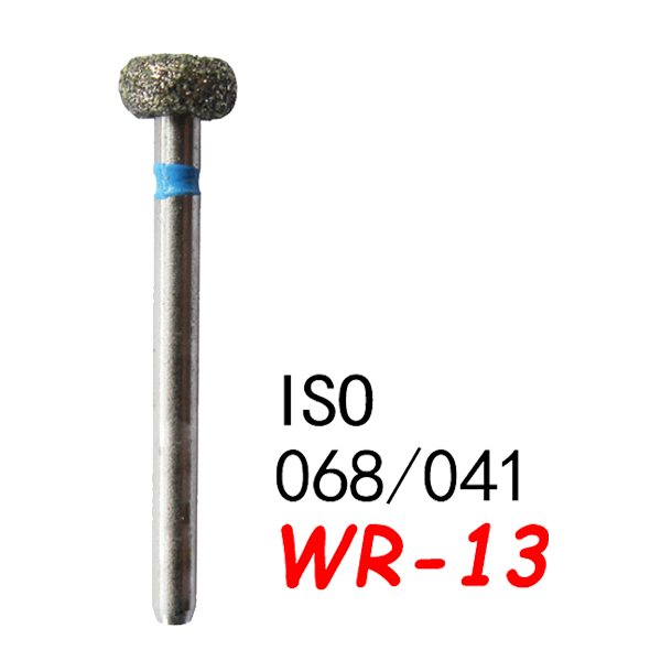 WR-13 Round Wheel & Barrel Diamond Burs -(50pcs in a box)