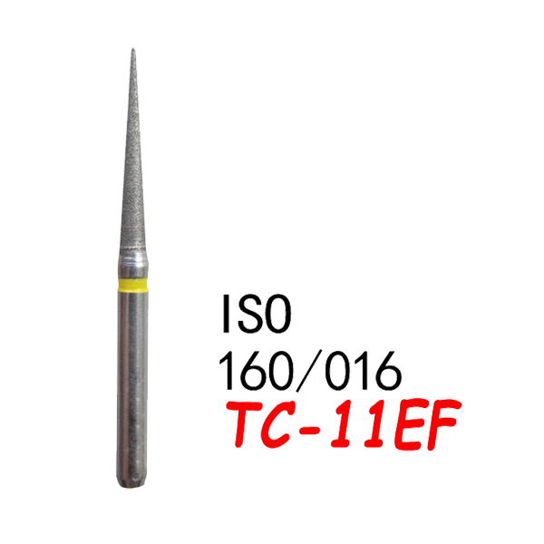 TC-11EF Needle Shape Head Diamond Burs-(50 pcs in a box )