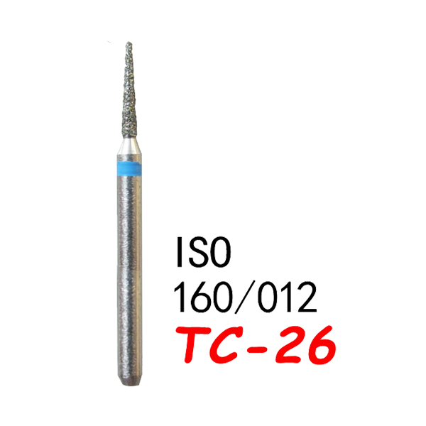 TC-26 Needle Shape Head Diamond Burs-(50 pcs in a box )