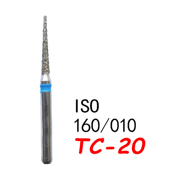TC-20 Needle Shape Head Diamond Burs-(50 pcs in a box )