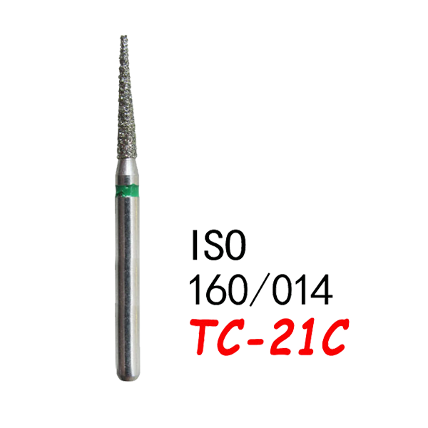 TC-21C Needle Shape Head Diamond Burs-(50 pcs in a box )