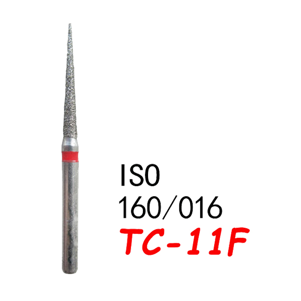 TC-11F Needle Shape Head Diamond Burs-(50 pcs in a box )