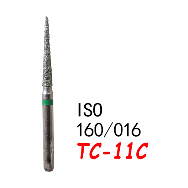 TC-11C Needle Shape Head Diamond Burs-(50 pcs in a box )