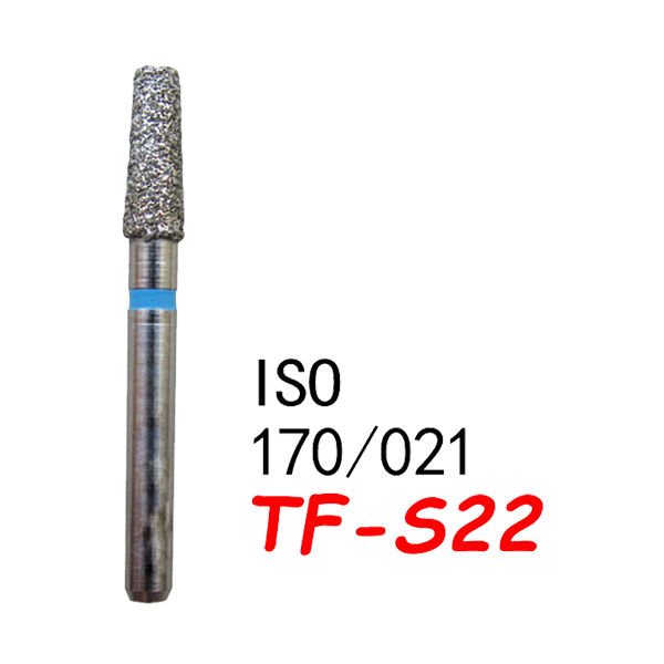 TF-S22  Flat End Taper Dental Diamond Bur-(50pcs in a box)
