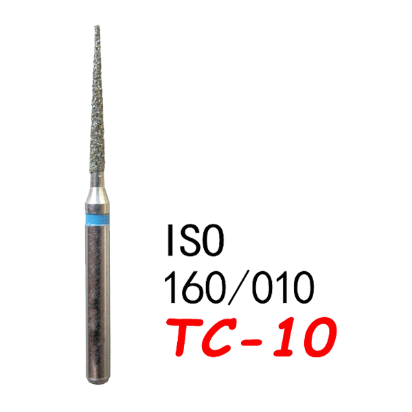 TC-10 Needle Shape Head Diamond Burs-(50 pcs in a box )