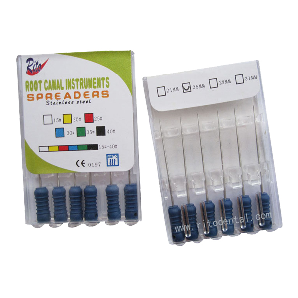 SSS-25 Stailess Steel Spreaders/Stainless Steel Files/Hand Use Dental File L 25mm(10 boxes)