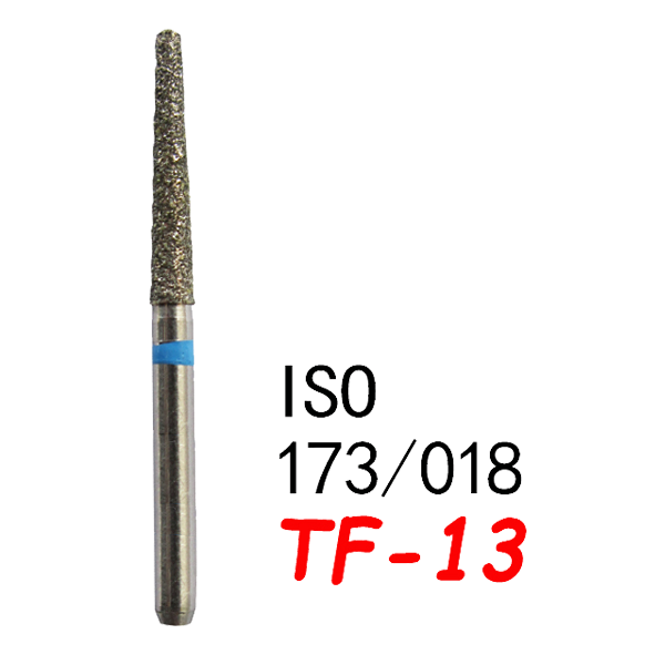 TF-13 Flat End Taper Dental Diamond Bur-（50 pcs in a box）