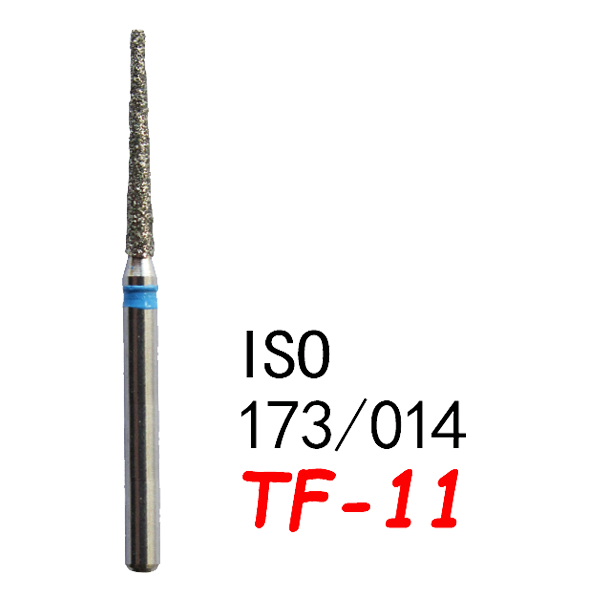 TF-11 Flat End Taper Dental Diamond Bur-(50 pcs in a box )