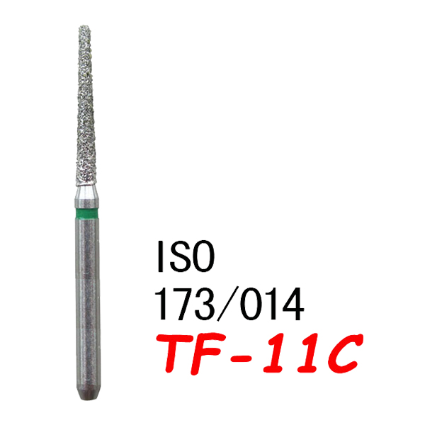 TF-11C Flat End Taper Dental Diamond Bur - (50 pcs in a box )