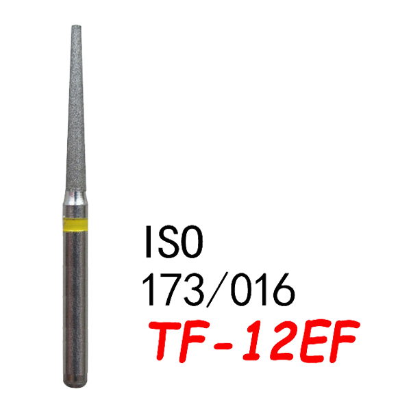 TF-12EF Flat End Taper Dental Diamond Bur-（50 pcs in a box）