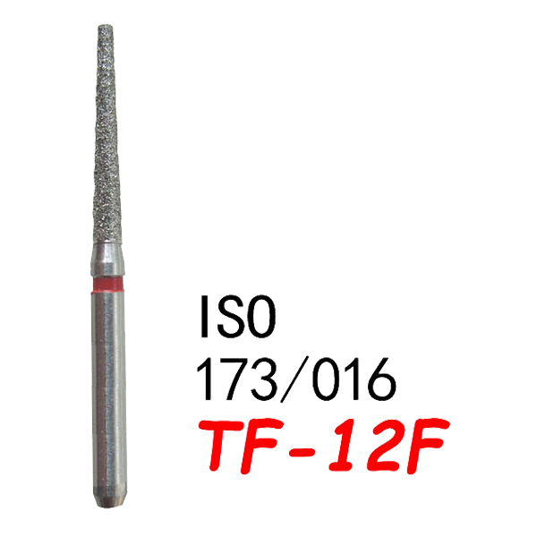 TF-12F Flat End Taper Dental Diamond Bur-（50 pcs in a box）