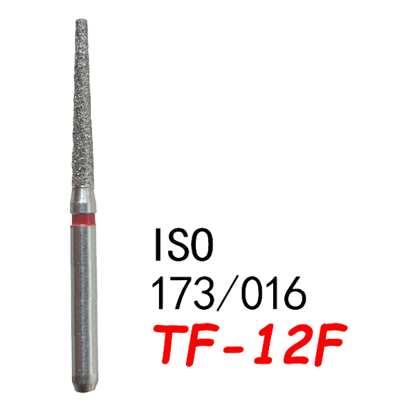TF-12F Flat End Taper Dental Diamond Bur-（50 pcs in a box）