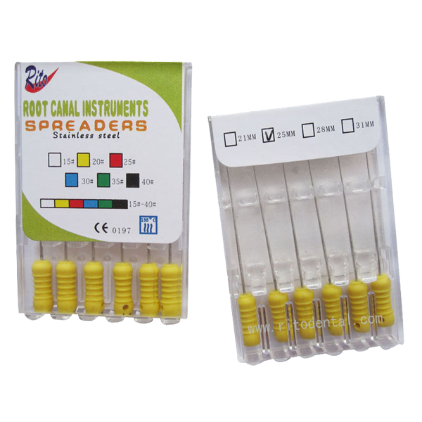 SSS-21 Stailess Steel Spreaders/Stainless Steel Files/Hand Use Dental File L 21mm(10 boxes)