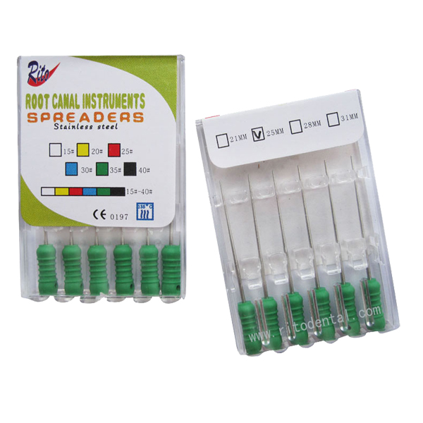 SSS-28 Stailess Steel Spreaders/Stainless Steel Files/Hand Use Dental File L 28mm(10 boxes)
