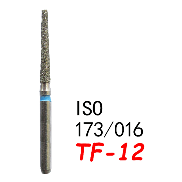 TF-12 Flat End Taper Dental Diamond Bur-（50 pcs in a box）