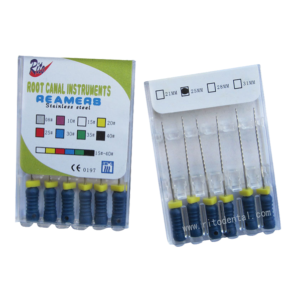 SSR-25 Stainless Steel Reamers/Root Canal Files/Stainless Steel File L25mm(10 boxes)