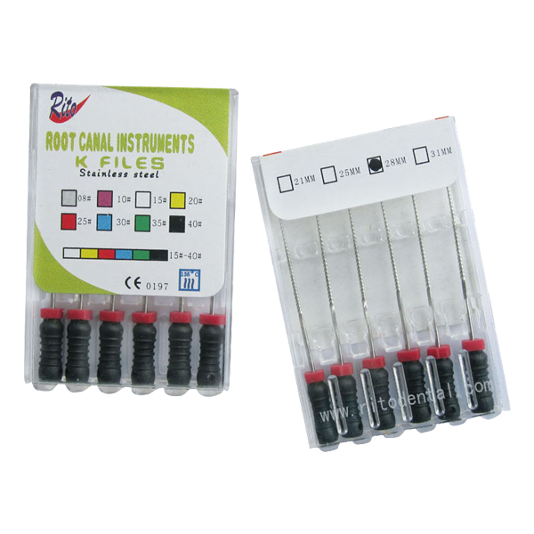 SSK-28 Root Canal Files-Stainless Steel K File - Hand Use Dental File L 28mm(10 boxes)