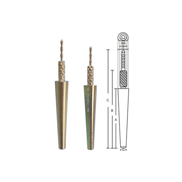 RT-P031~RT-P033 / Brass Dowel Pins With Spike/Dental Pins With Spike