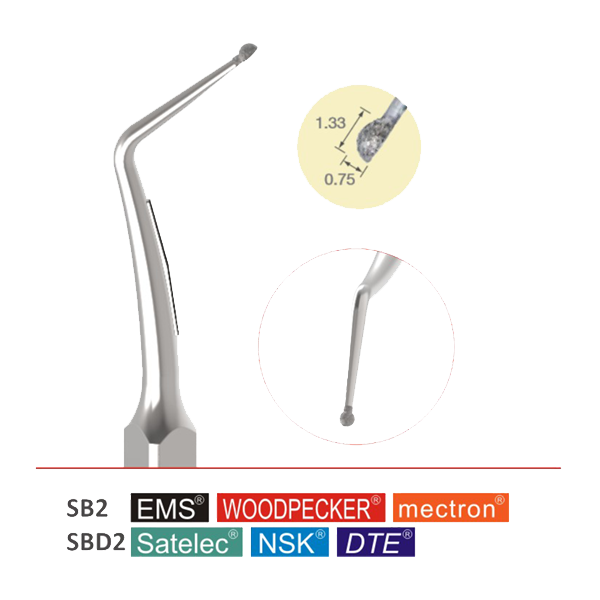 SB2-SBD2 Restorative Tips For Scaler ( 5pcs in the pack )