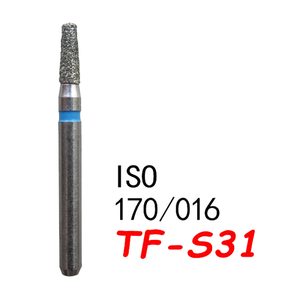TF-S31 Flat End Taper Dental Diamond Bur-(50pcs in a box)