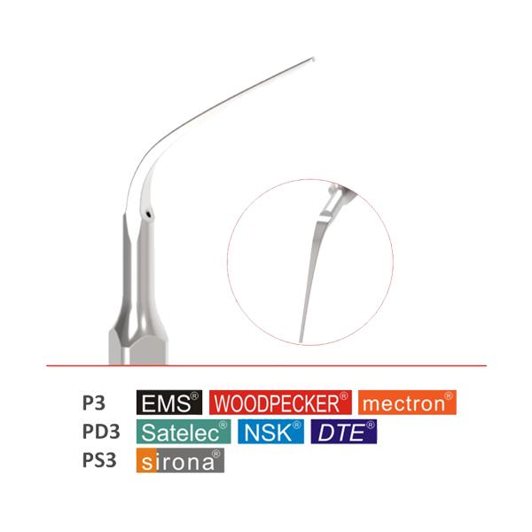 P3-PD3-PS3 Periodontal Scaling Tips (5pcs in the pack)