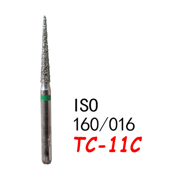 TC-11C Needle Shape Head Diamond Burs-(50 pcs in a box )