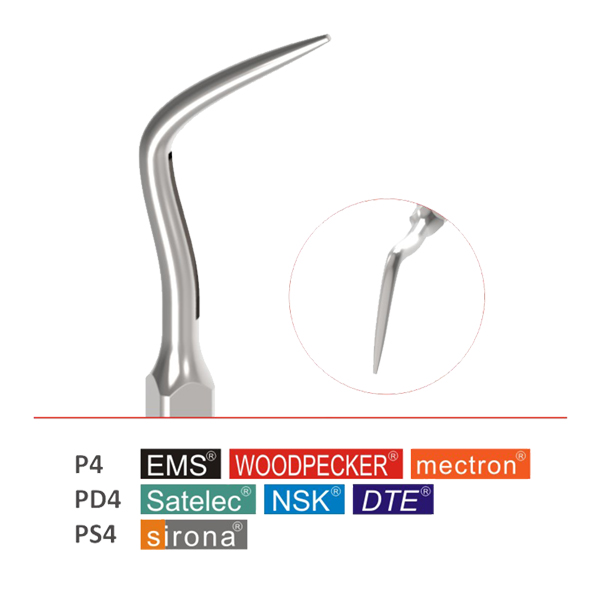 P4-PD4-PS4 Periodontal Scaling Tips (5pcs in the pack)