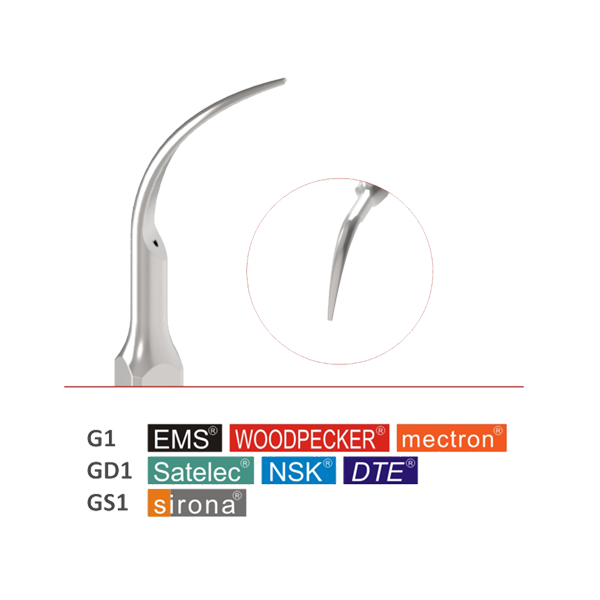 G1-GD1-GS1 Scaling Tips For Supragingival (5pcs in the pack )