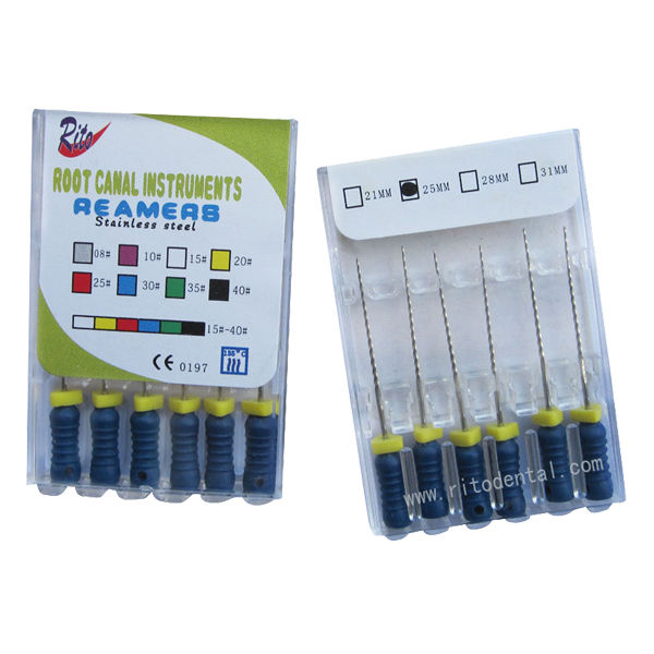 SSR-28 Stainless Steel Reamers/Root Canal Files/Stainless Steel File L28mm(10 boxes)